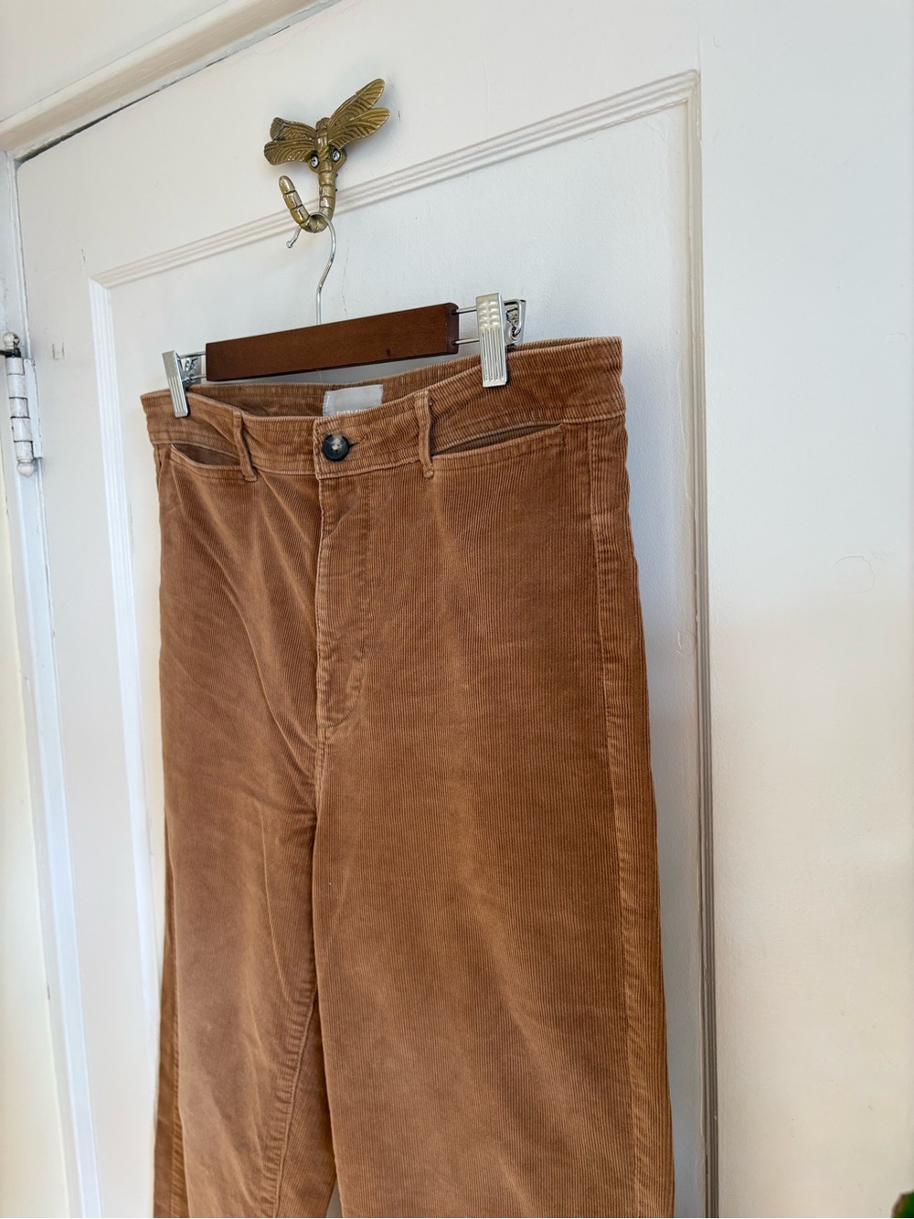 Everlane Women’s The Corduroy Wide Leg Brown Pants Size 12 - Picture 6 of 14